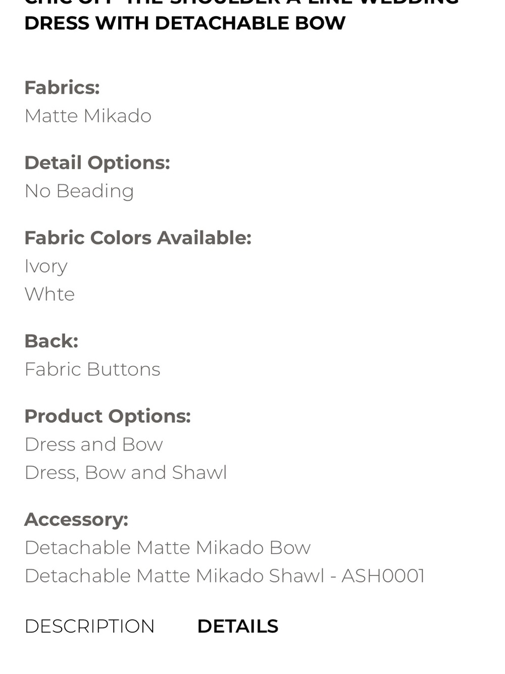 Essense of Australia Strapless Mikado Ivory Bridal Gown D 3631ZZ12 - Picture 10 of 10